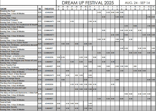 Dream Up Festival 2024 Calendar image